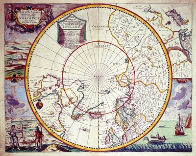 A Map of the North Pole by John Seller